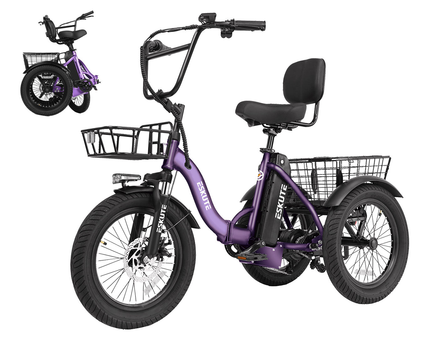 Tricycle électrique pliable Eskute® T300