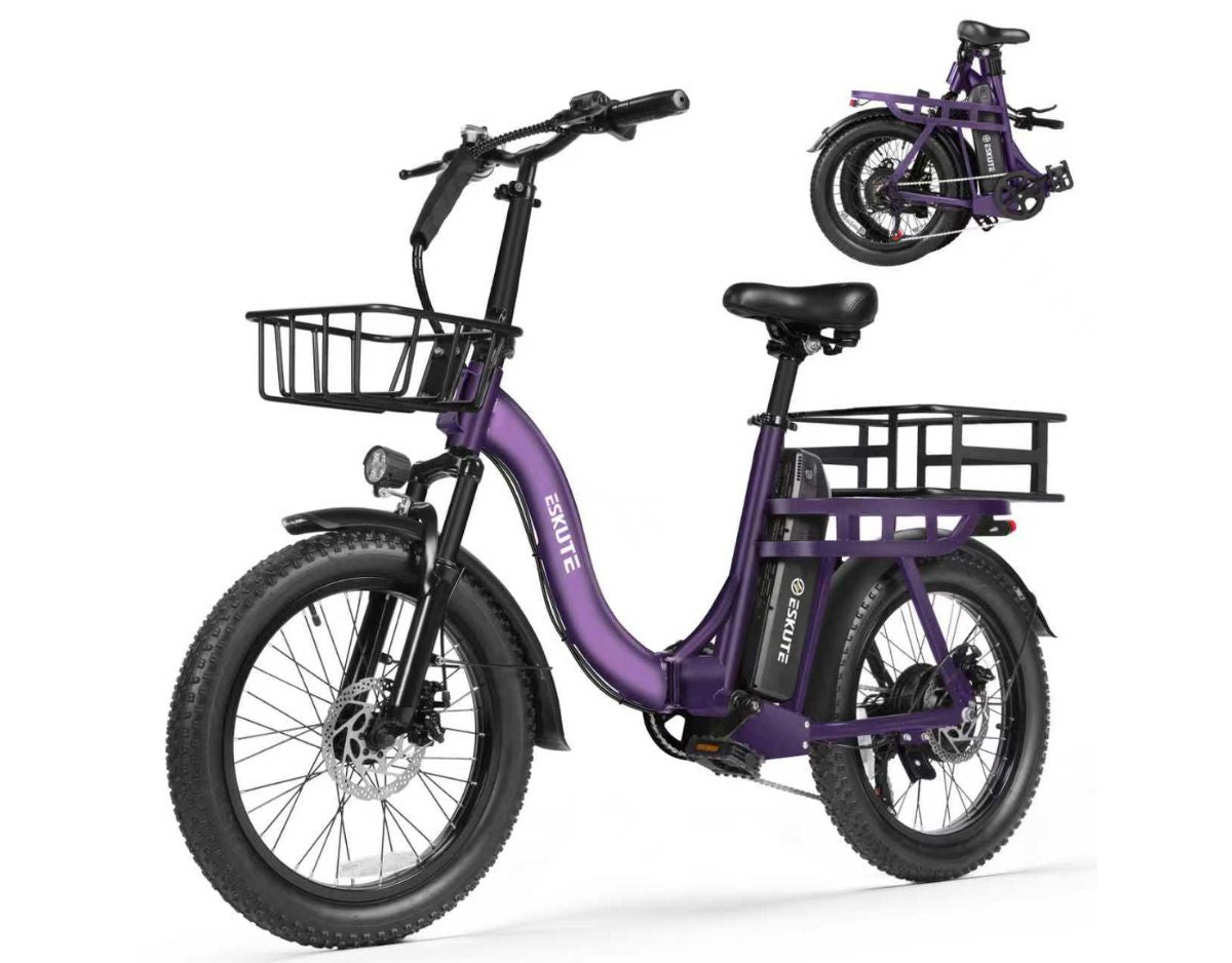 Eskute® D200 Folding Electric Bike for Adults