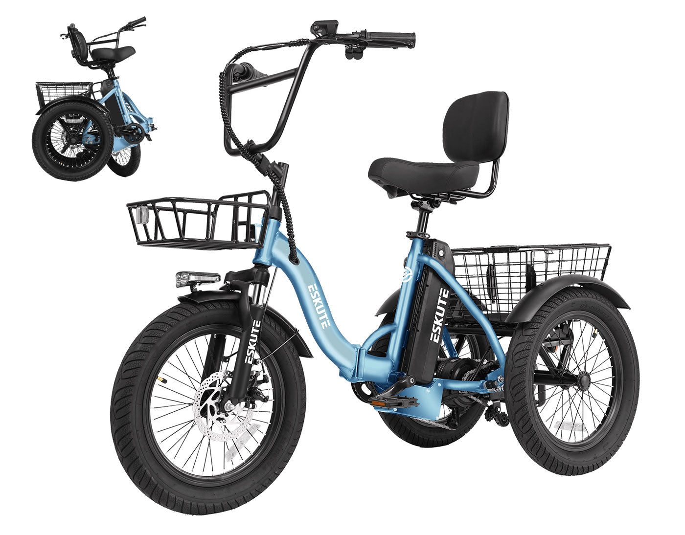 Tricycle électrique pliable Eskute® T300